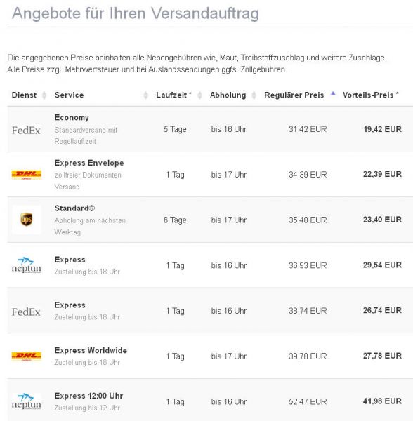 Laufzeiten und Preise nach England Laufzeiten und Preise nach England